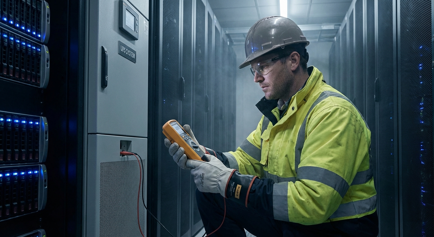 UPS testing and commissioning in a data center