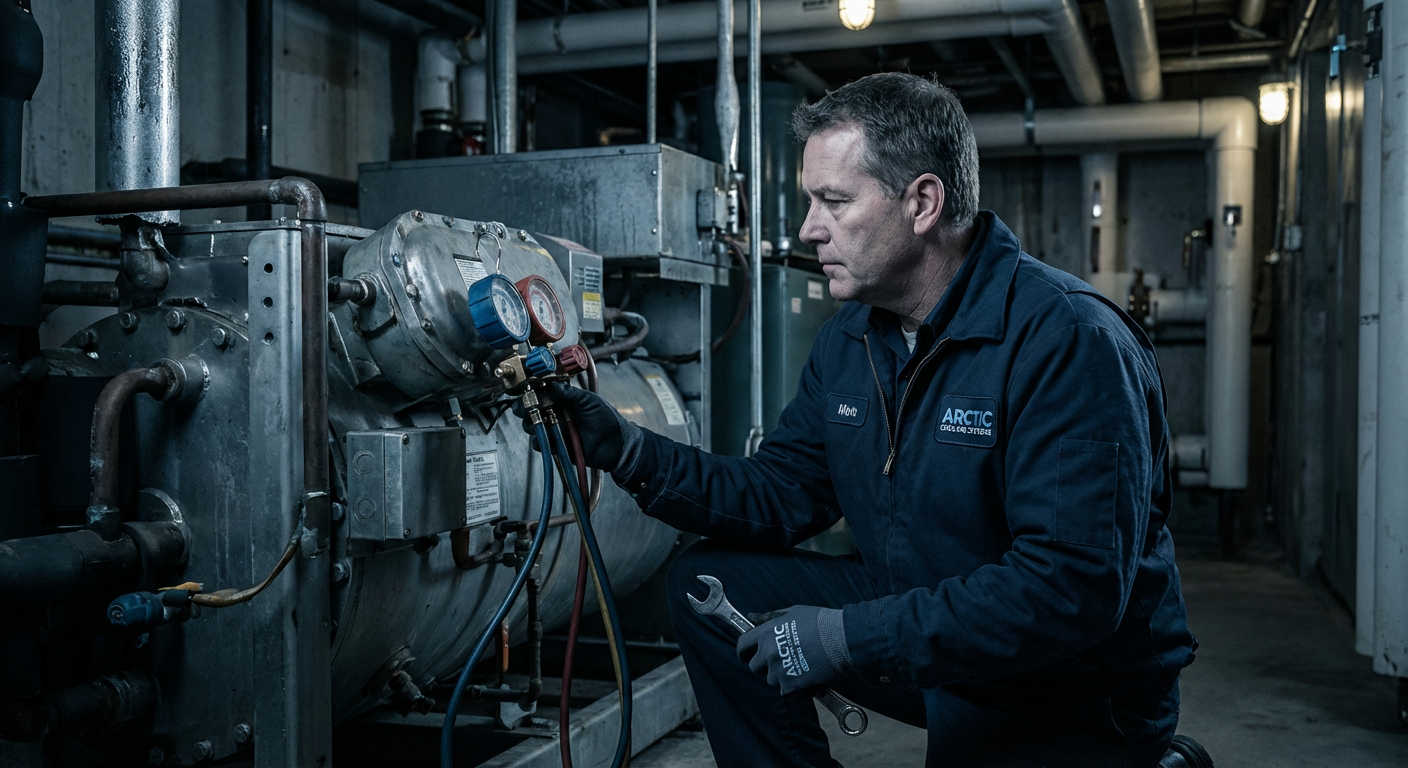 Coolant pressure gauges and monitoring equipment for data center HVAC