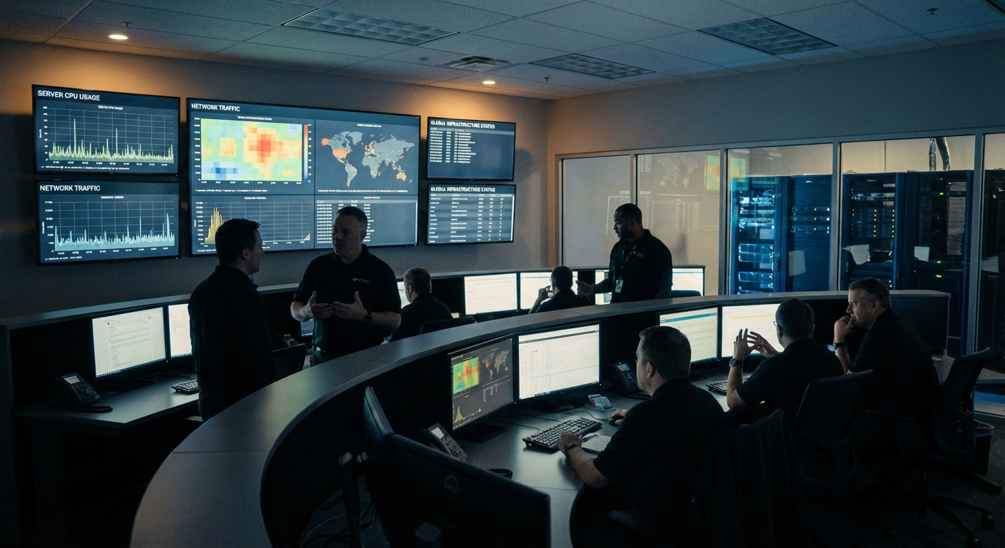 Data center operations monitoring dashboard