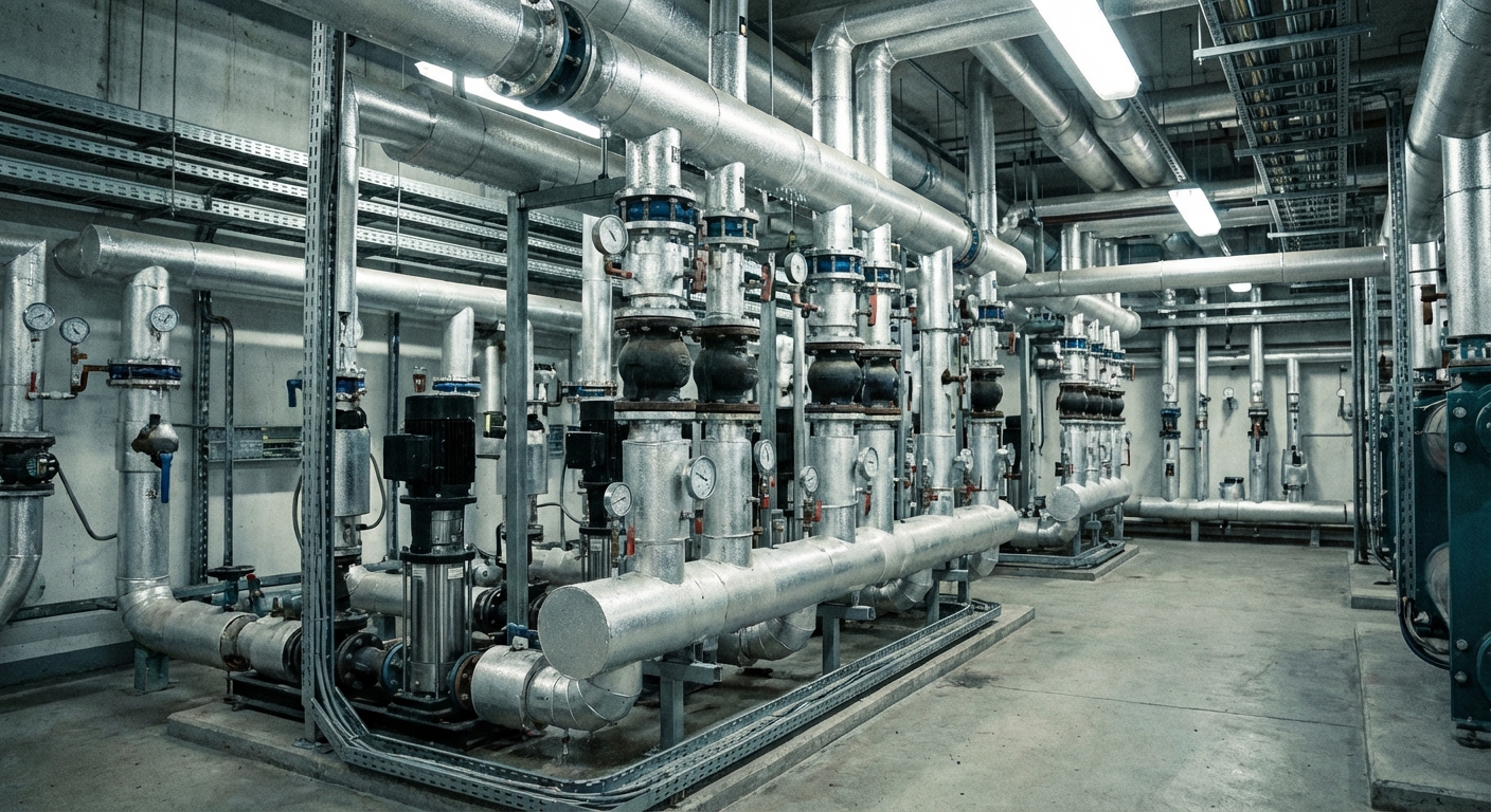 Chilled water manifold distribution system for data center cooling