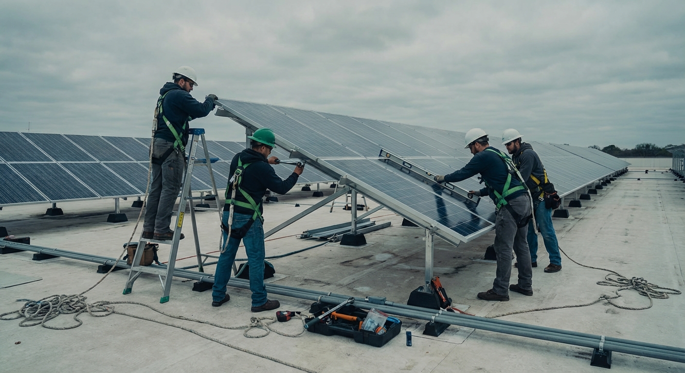 Solar panel tilt adjustment for optimal energy production